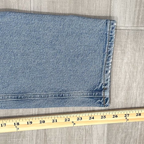 Agolde Riley High Rise Straight Crop Jeans in Shiver Light Wash Denim Size 30 - Picture 13 of 15